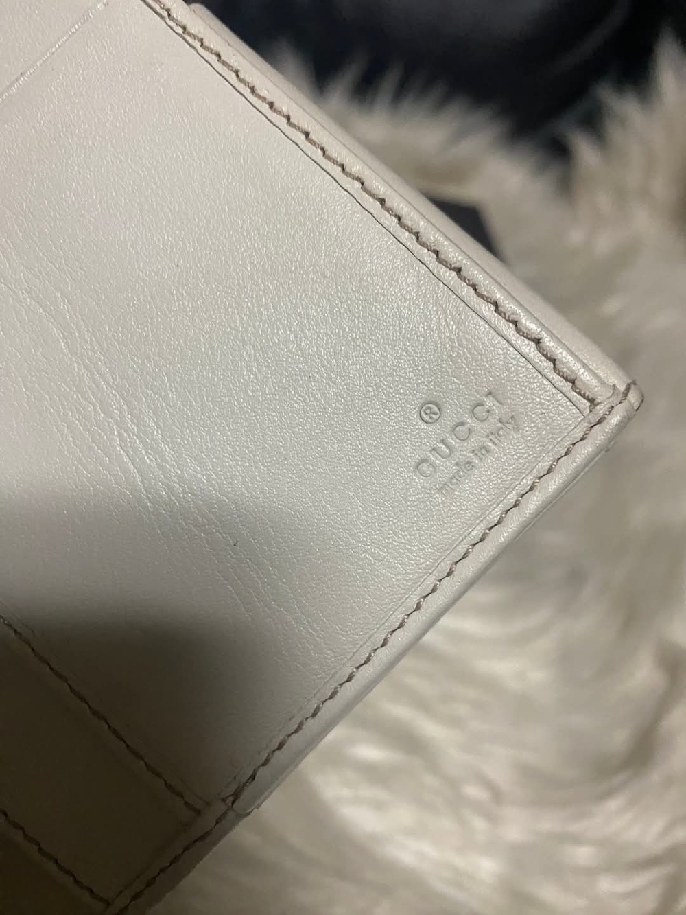 ❣️Gucci Beige GG Canvas Continental Wallet with White Trim❣️ - Picture 10 of 16